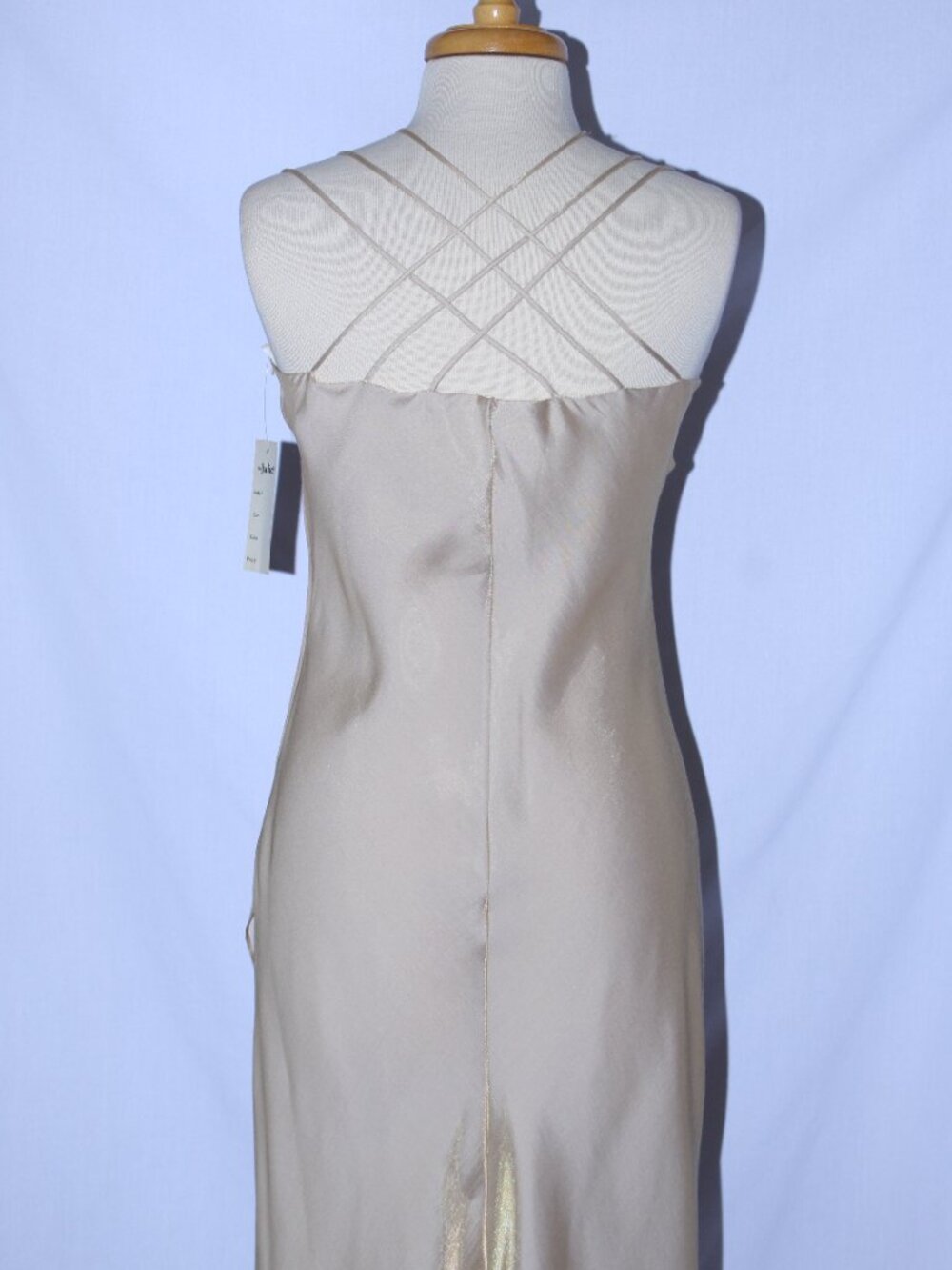 Juliet #1937 Floor Length Formal Evening Gown-Size 2X-GOLD-NWT - Picture 5 of 6